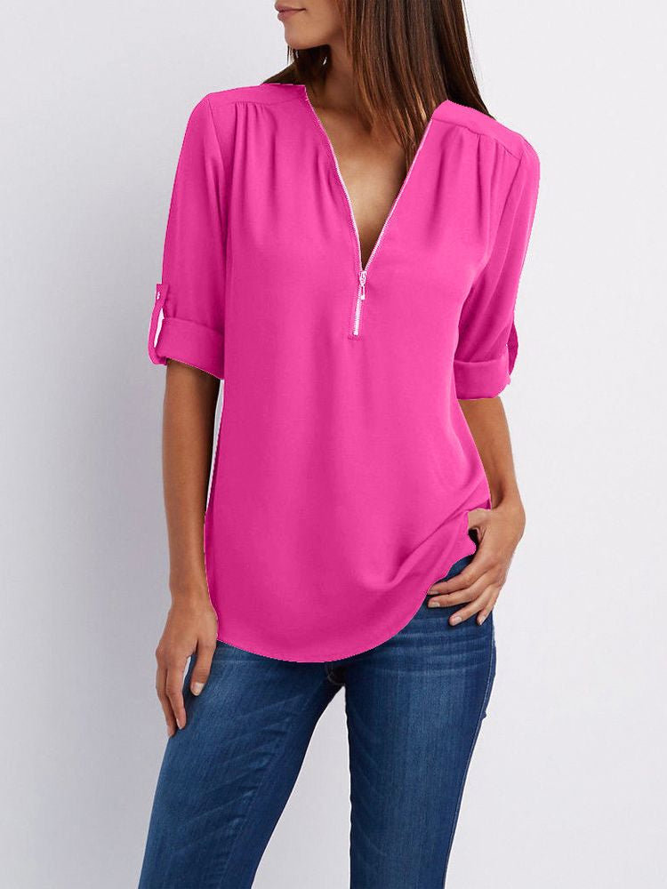 Maxime™ Stylish Loose Long Sleeve Blouse