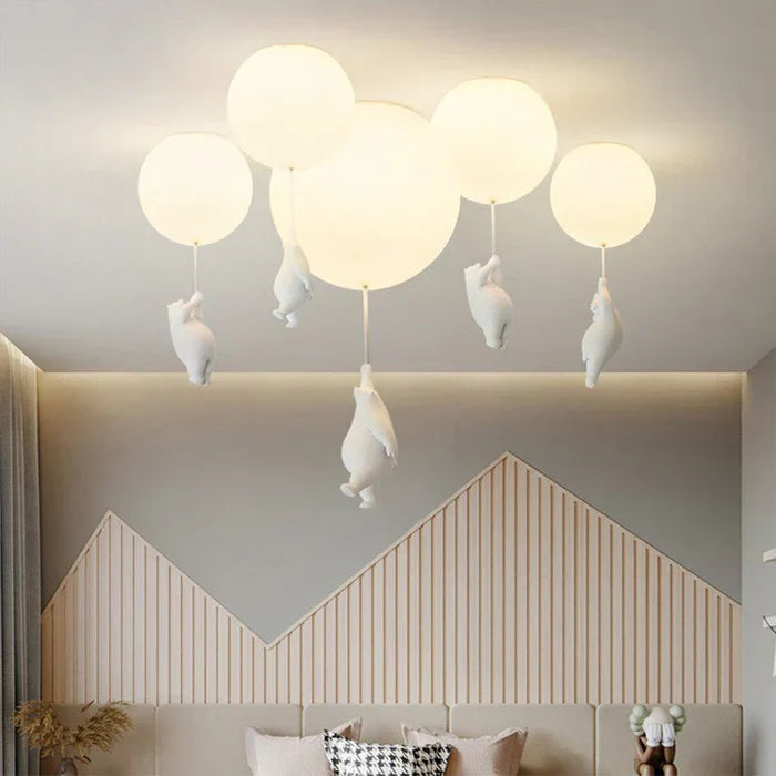 LUMIBEAR – Whimsical Bear and Balloon Pendant Lamp