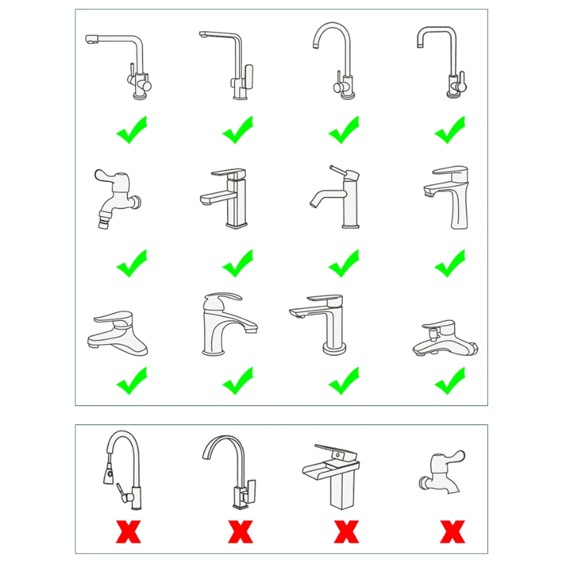 Versatile 1080° Swivel Faucet Adapter