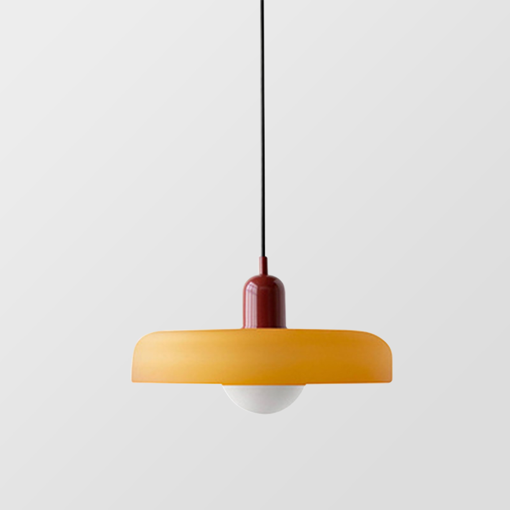 LUMINOUS ARTISAN – Elegant Colored Glass Pendant Lamp