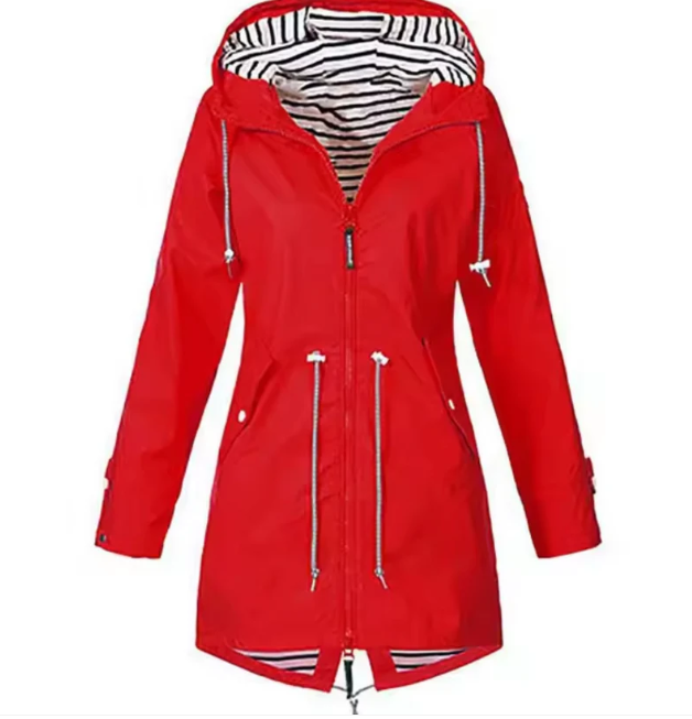 Elegant Waterproof Hooded Jacket for Women