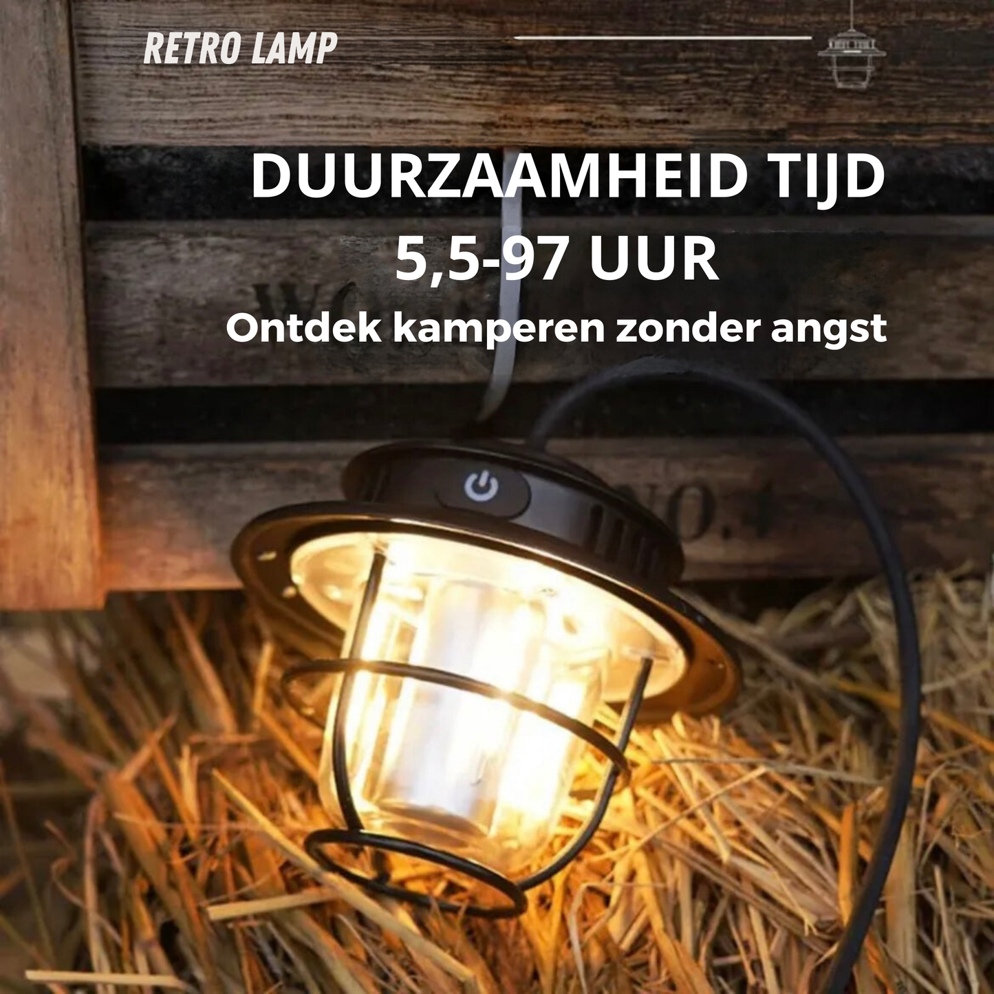 LUMINOUS – Vintage-Style Portable LED Camping Lamp