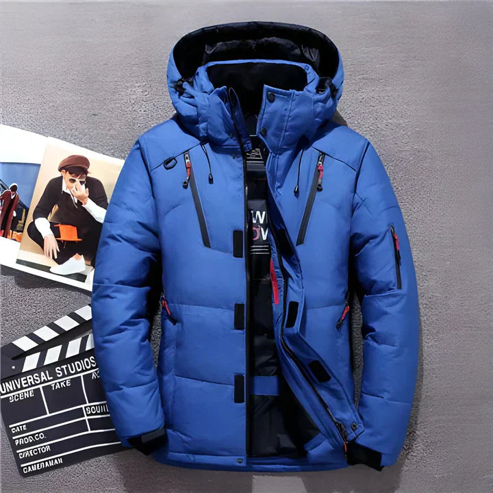 Luxurious Insulated Winter Jacket with Hood