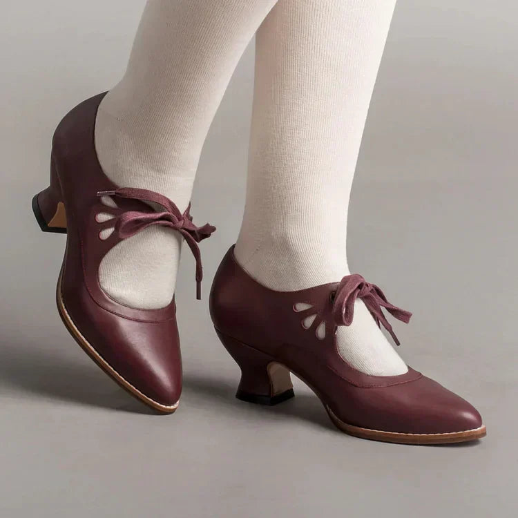 Timeless Edwardian Leather Shoes for Women