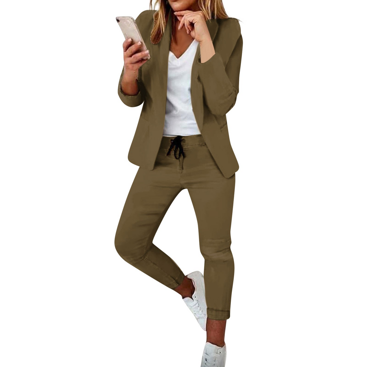 Elegant Women's Blazer and Pants Set