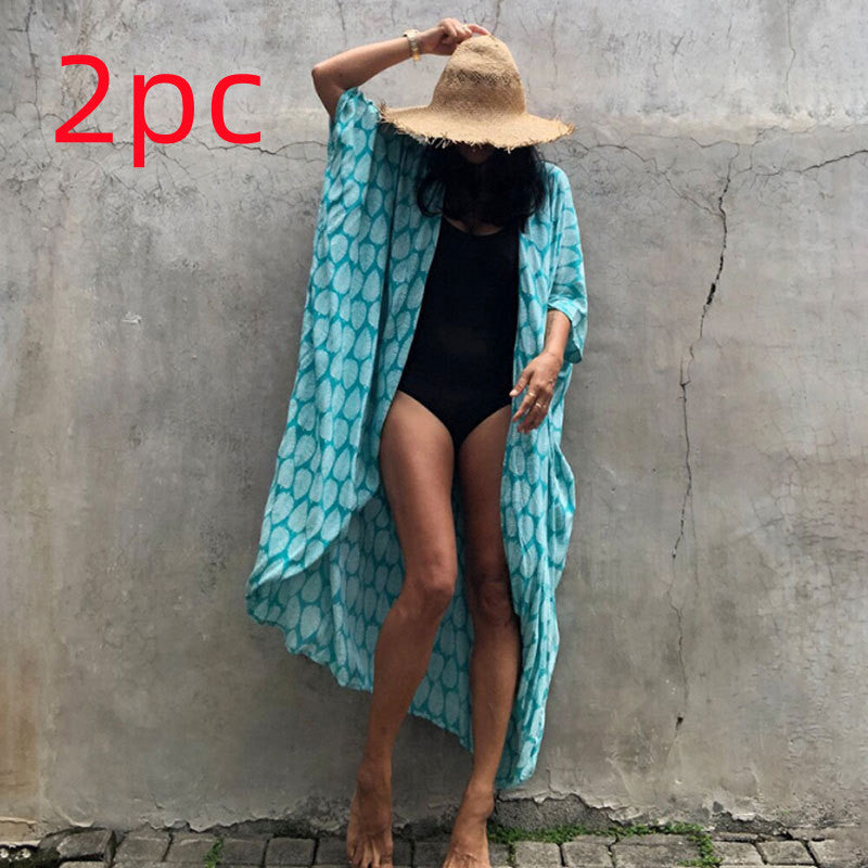 Elegant Sun Protection Beach Dress Cover-Up