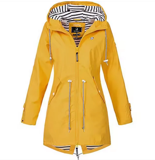 Elegant Waterproof Hooded Jacket for Women