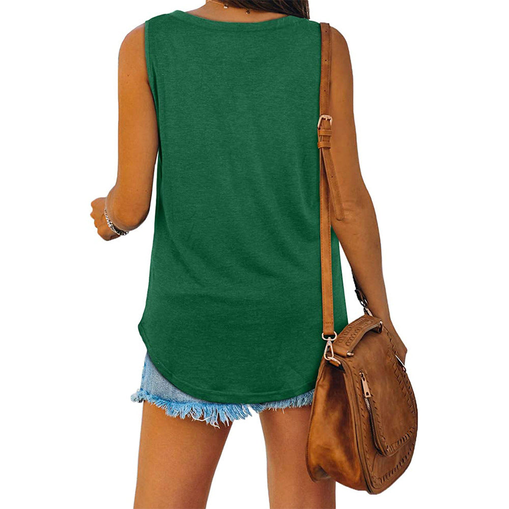 Chic V-Neck Tank Top for Summer