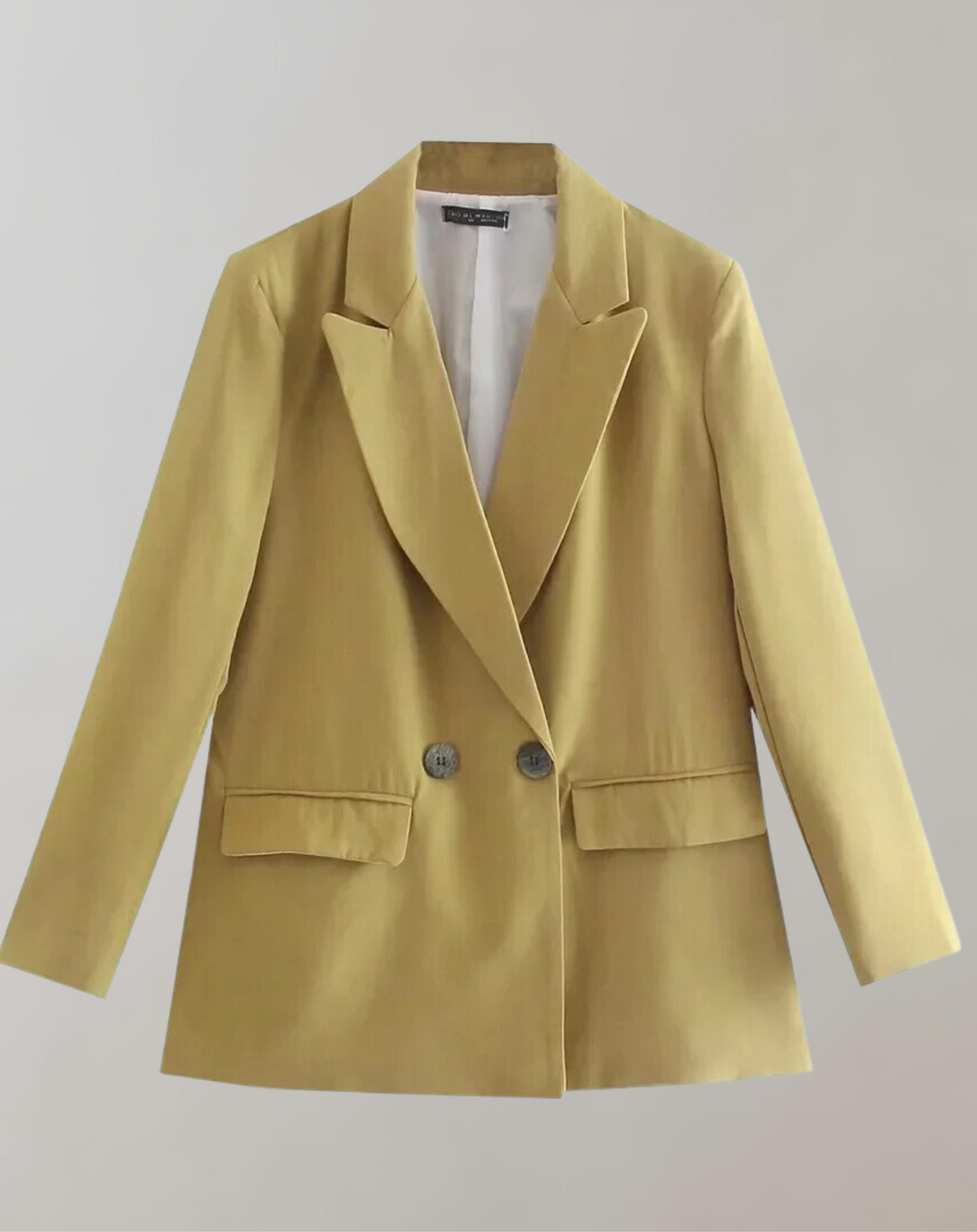 Elegant Women's Double-Breasted Office Blazer