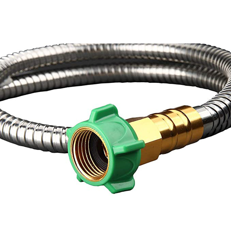 Durable Stainless Steel Garden Hose with Brass Connector