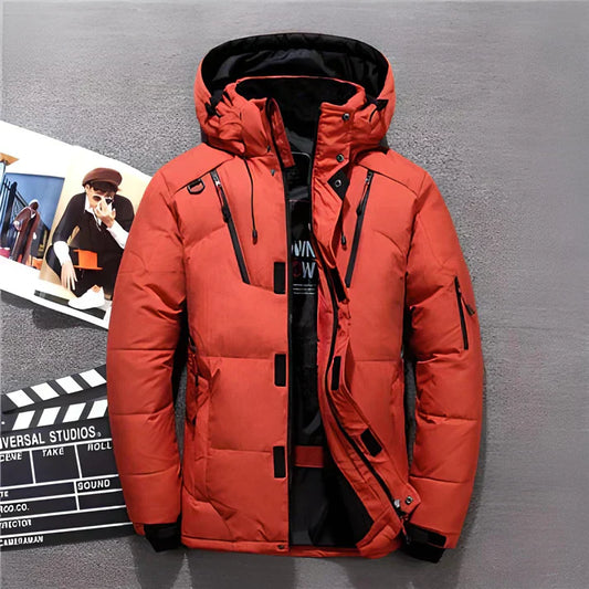 Luxurious Insulated Winter Jacket with Hood