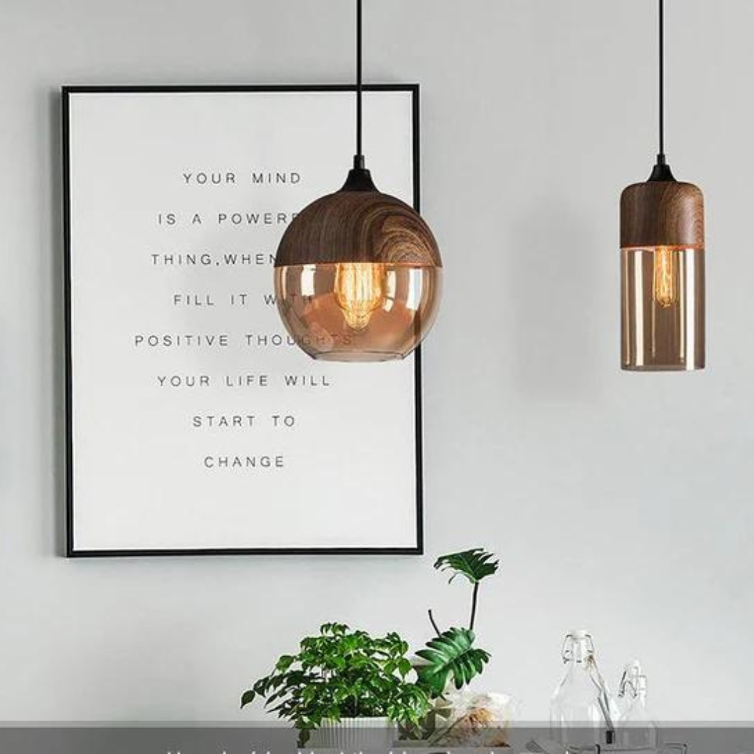 LUMINAIRE – Elegant Scandinavian Wooden Ceiling Light
