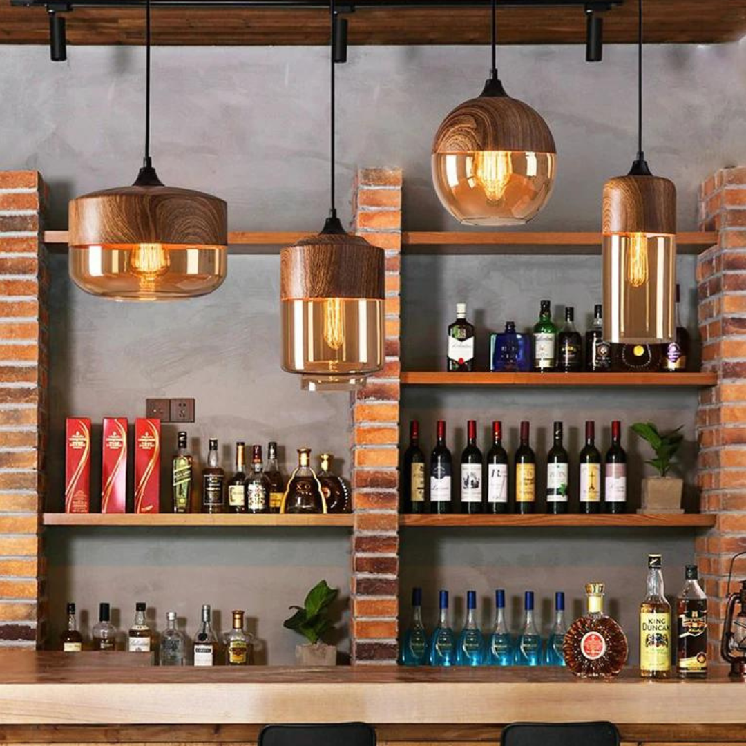 LUMINAIRE – Elegant Scandinavian Wooden Ceiling Light