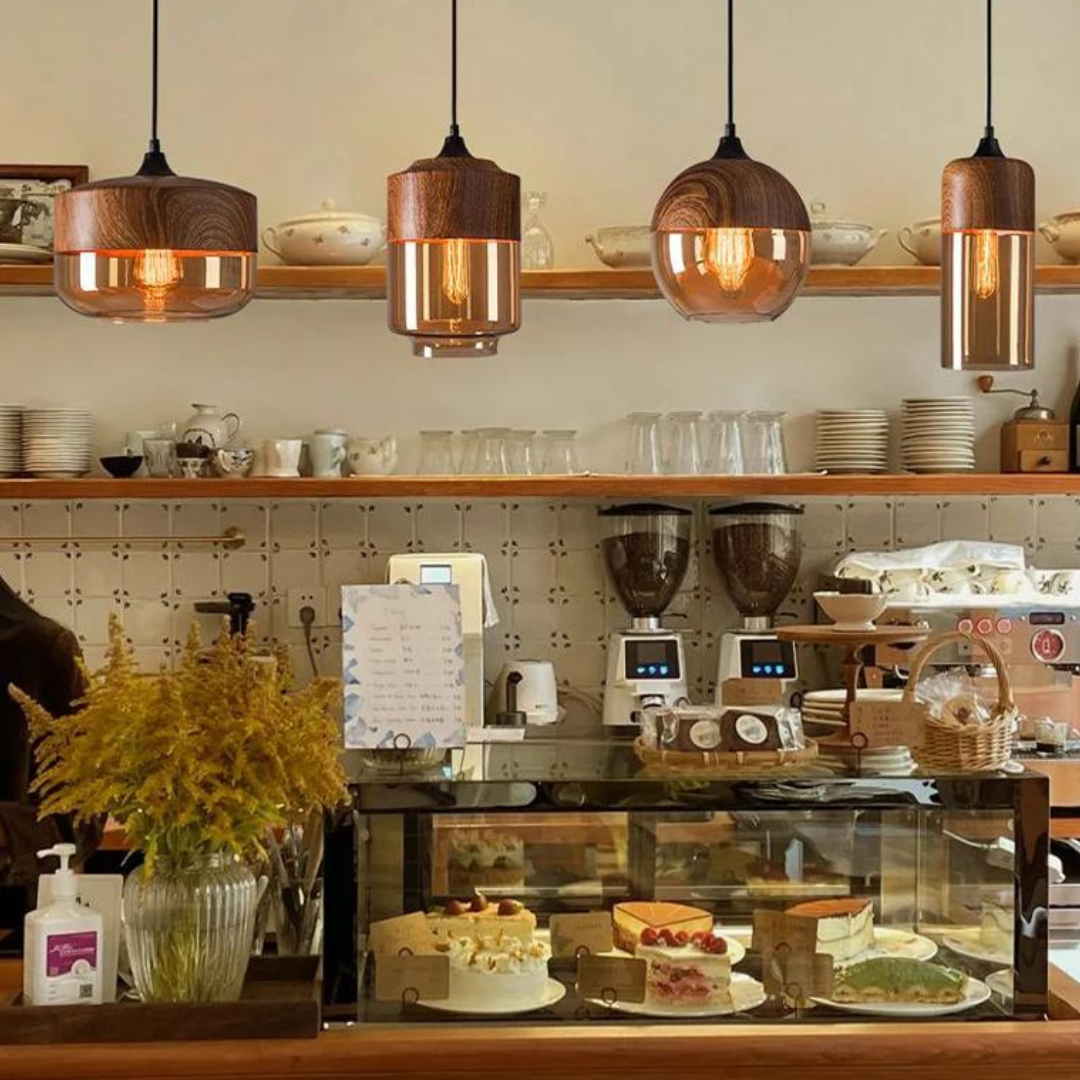 LUMINAIRE – Elegant Scandinavian Wooden Ceiling Light