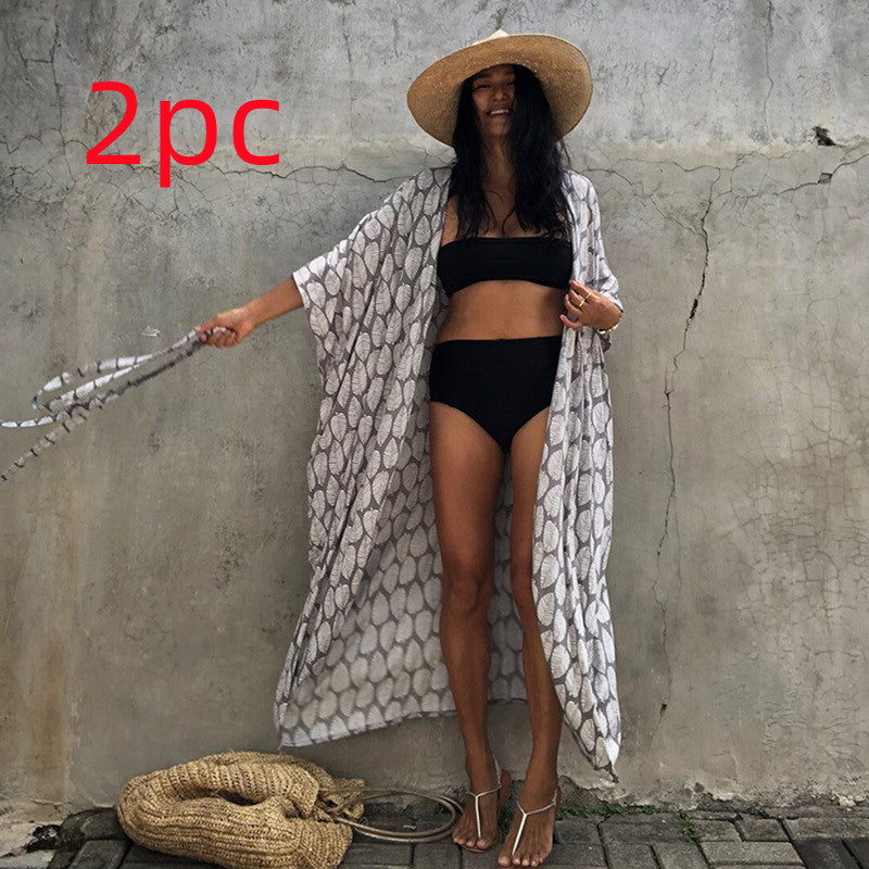 Elegant Sun Protection Beach Dress Cover-Up