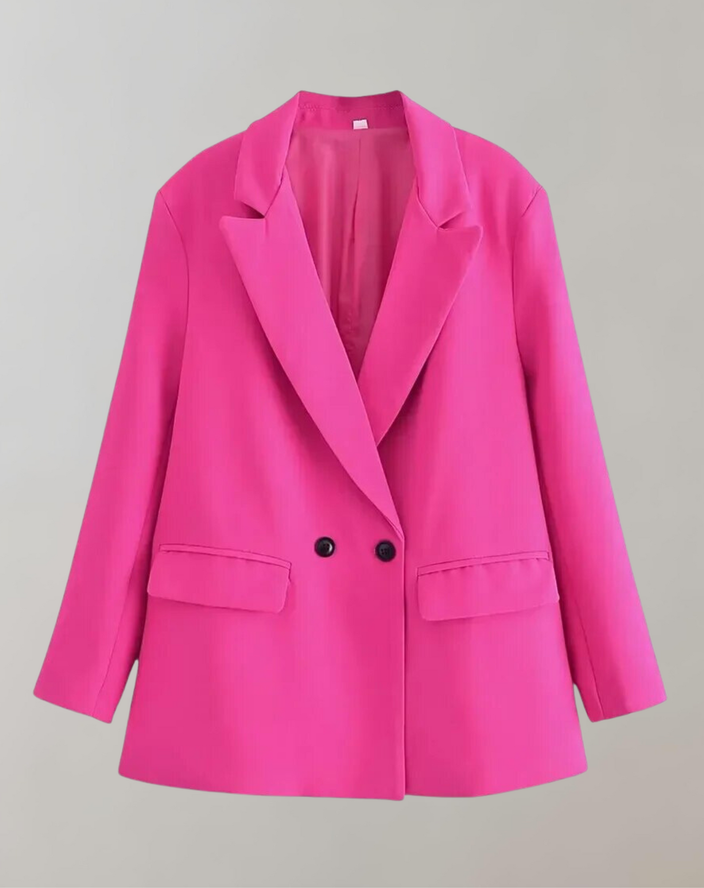 Elegant Women's Double-Breasted Office Blazer