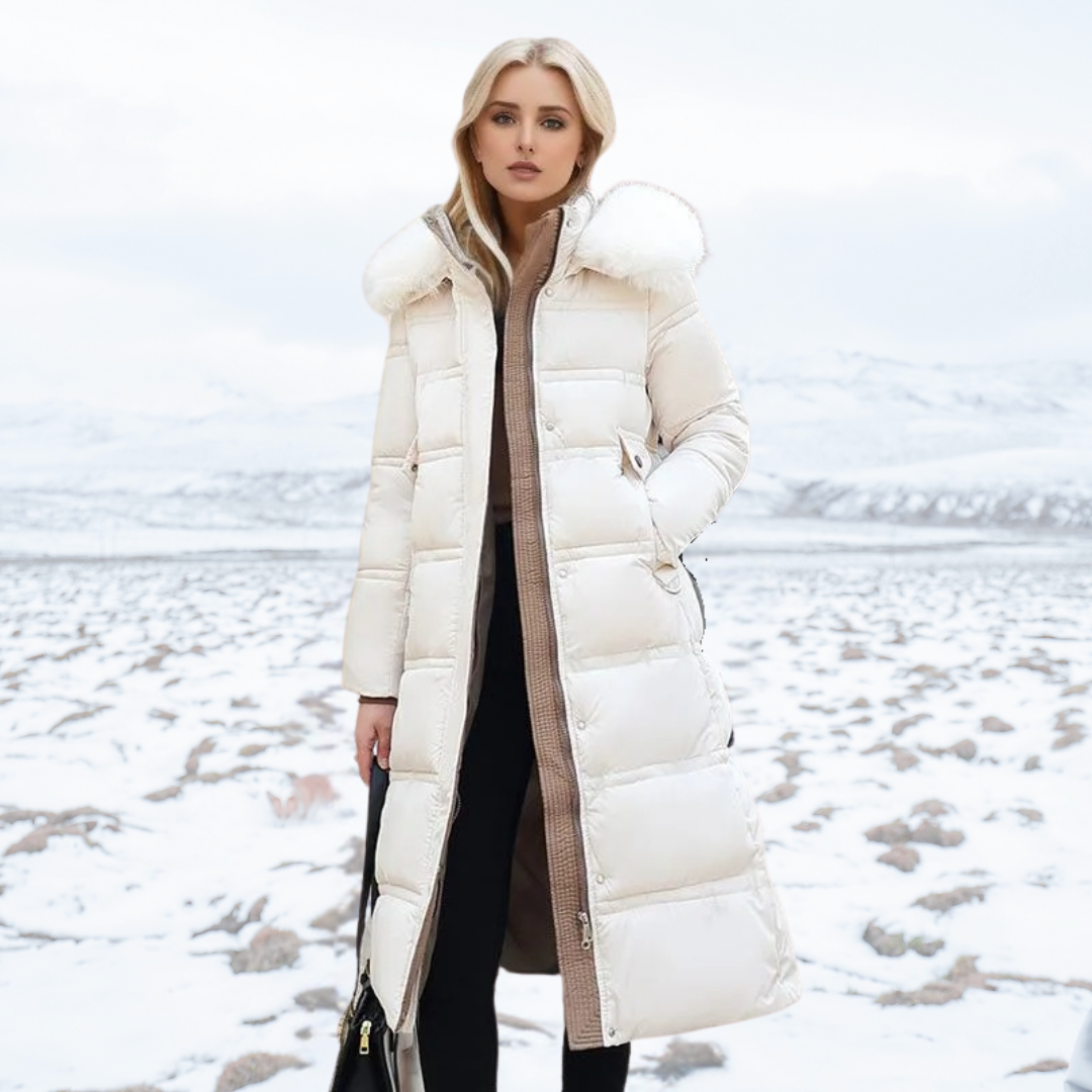 Luxurious Women's Winter Coat with Faux Fur
