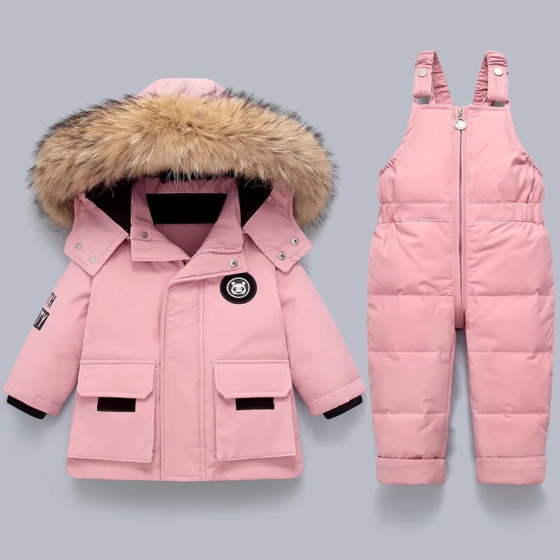 Adventurous Kids' Coat and Overall Set