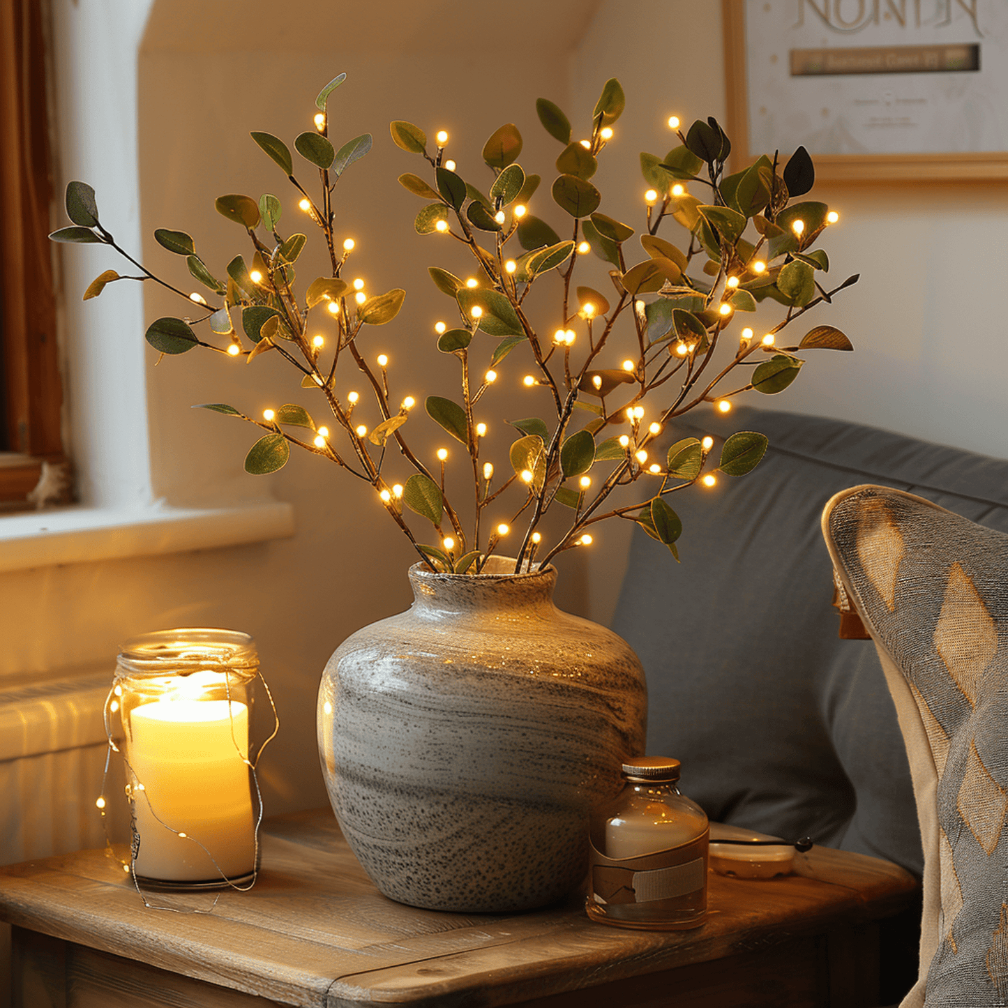 LUMINAIRE – Enchanting LED Olive Branch Decor
