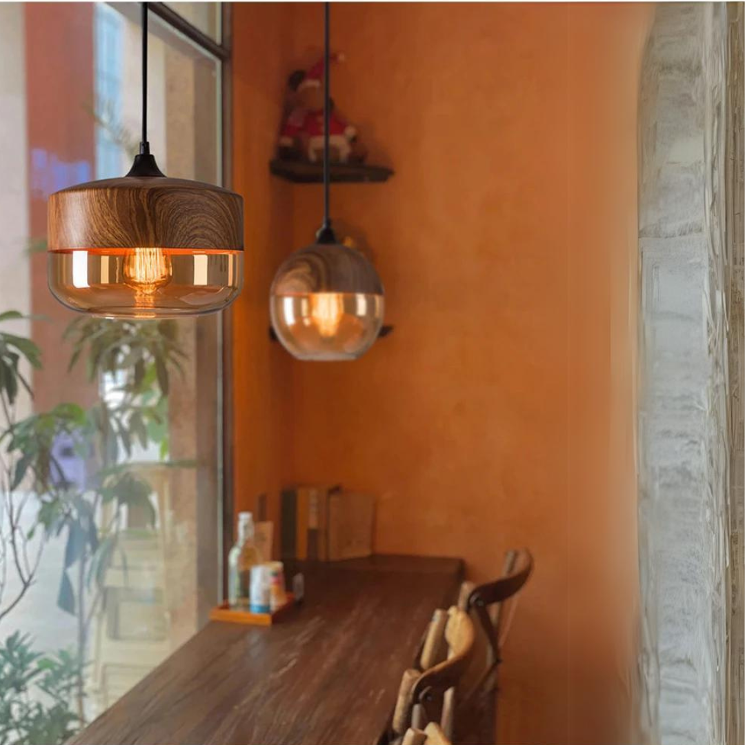 LUMINAIRE – Elegant Scandinavian Wooden Ceiling Light