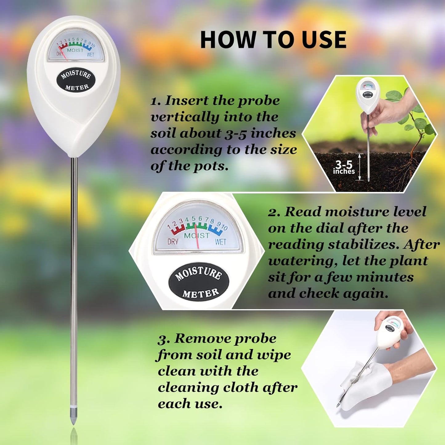 Accurate Soil Moisture Meter for Plants