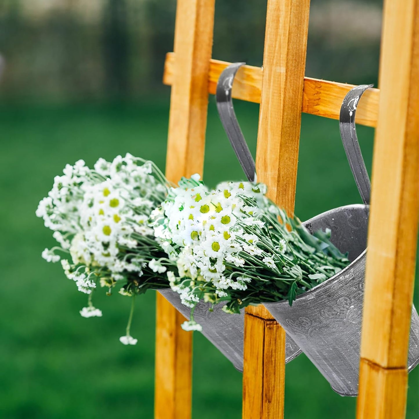 Vintage Hanging Metal Planter for Stylish Displays
