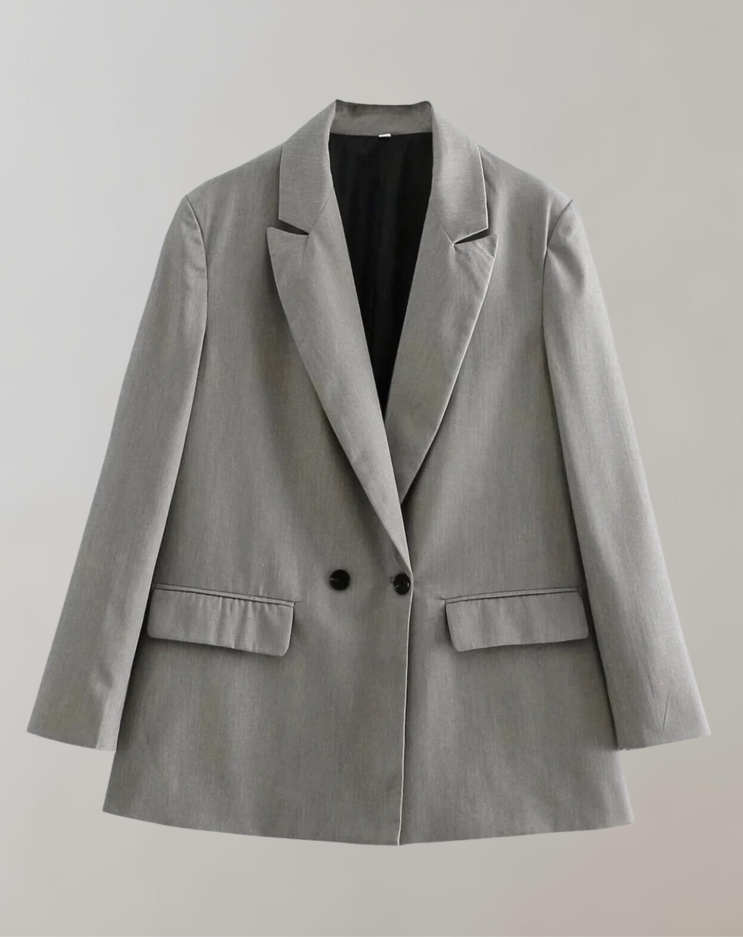 Elegant Women's Double-Breasted Office Blazer