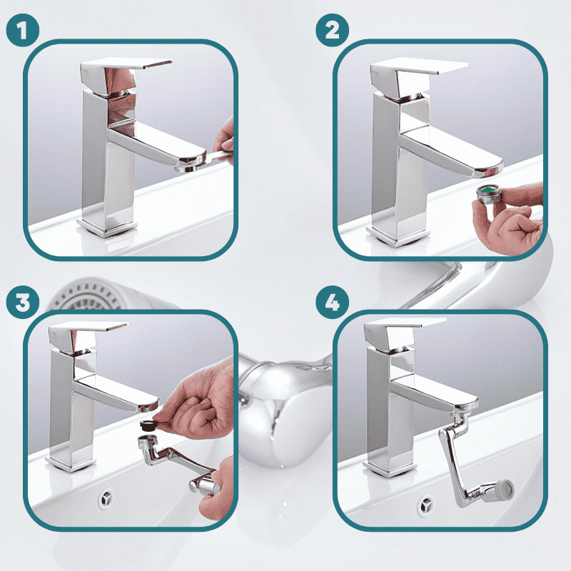 Versatile 1080° Swivel Faucet Adapter