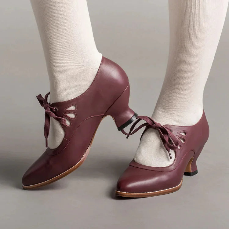 Timeless Edwardian Leather Shoes for Women