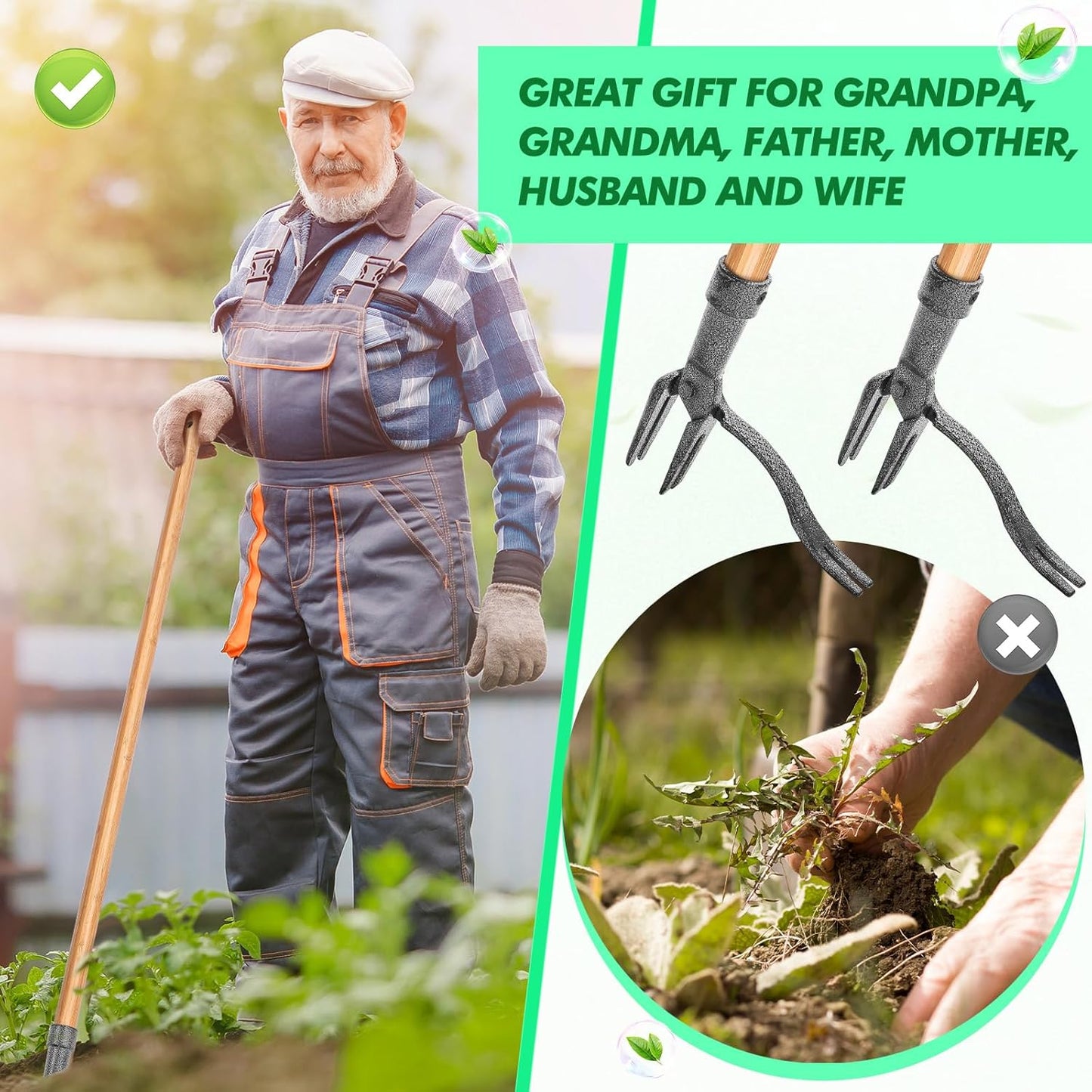 Effortless 4-Claw Weed Puller Tool