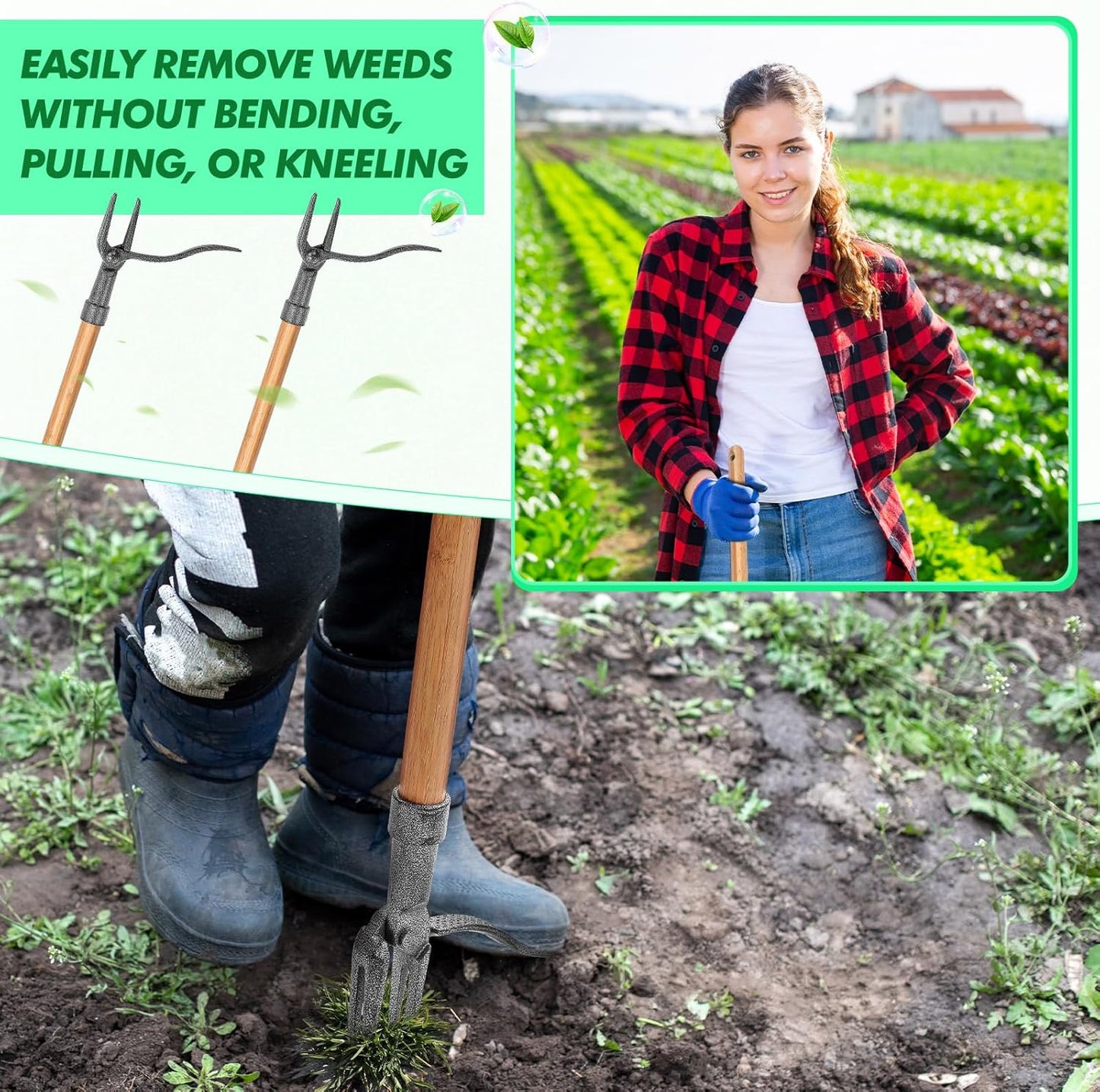 Effortless 4-Claw Weed Puller Tool