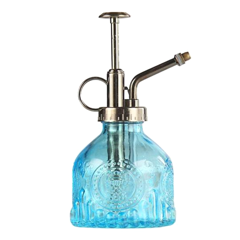 Vintage Glass Plant Sprayer with Metal Nozzle