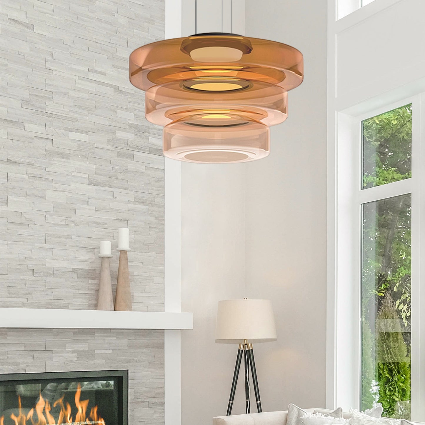 LUMINAIRE – Bauhaus-Inspired Glass Pendant Light