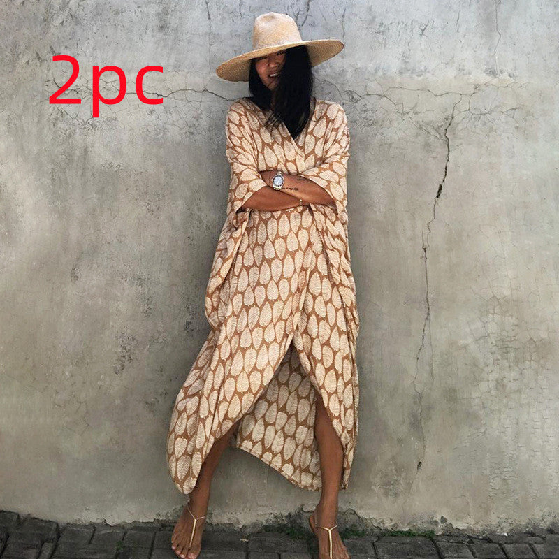 Elegant Sun Protection Beach Dress Cover-Up