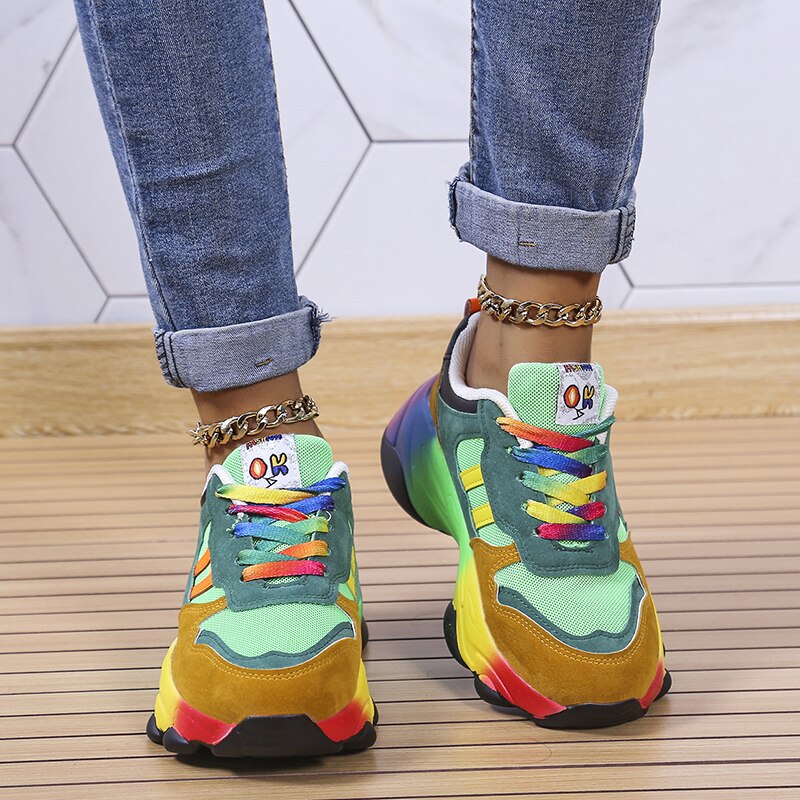 Vibrant Rainbow Sneakers for Ultimate Comfort