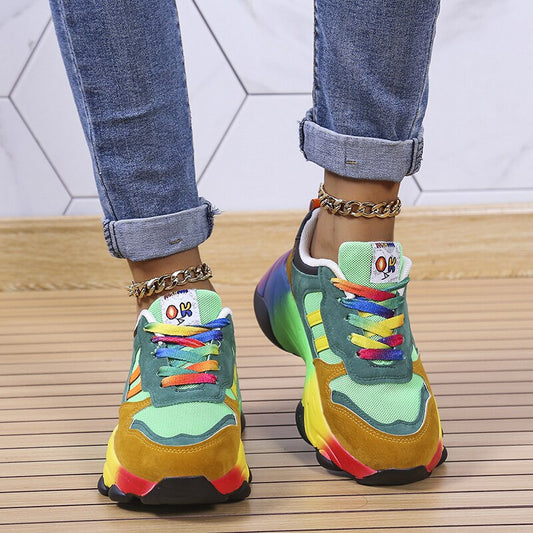 Vibrant Rainbow Sneakers for Ultimate Comfort