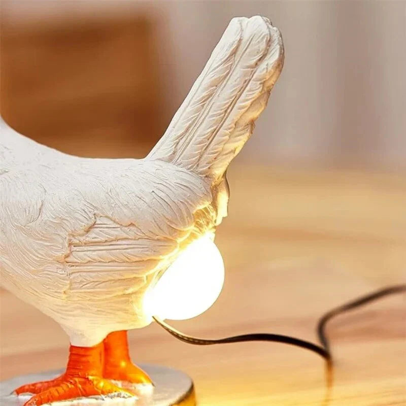 CHICKLEAP – Whimsical Chicken Table Lamp for Cheerful Decor