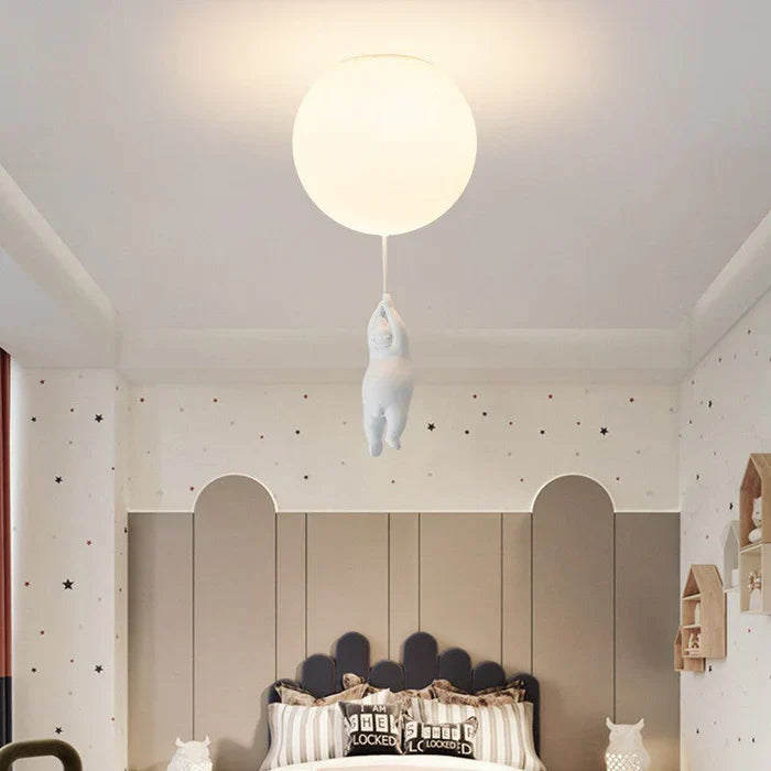 LUMIBEAR – Whimsical Bear and Balloon Pendant Lamp