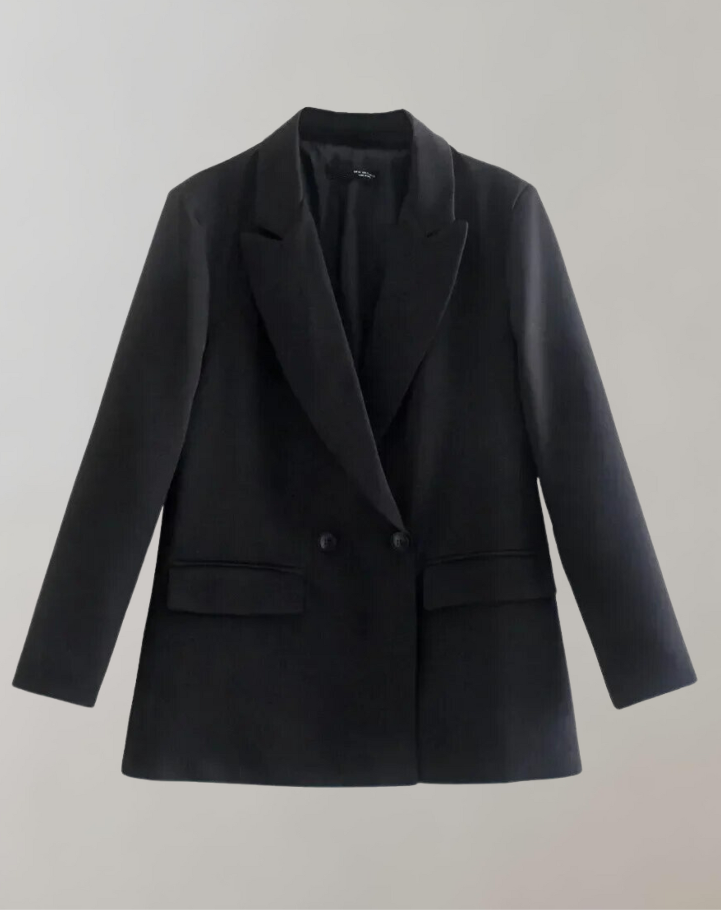 Elegant Women's Double-Breasted Office Blazer