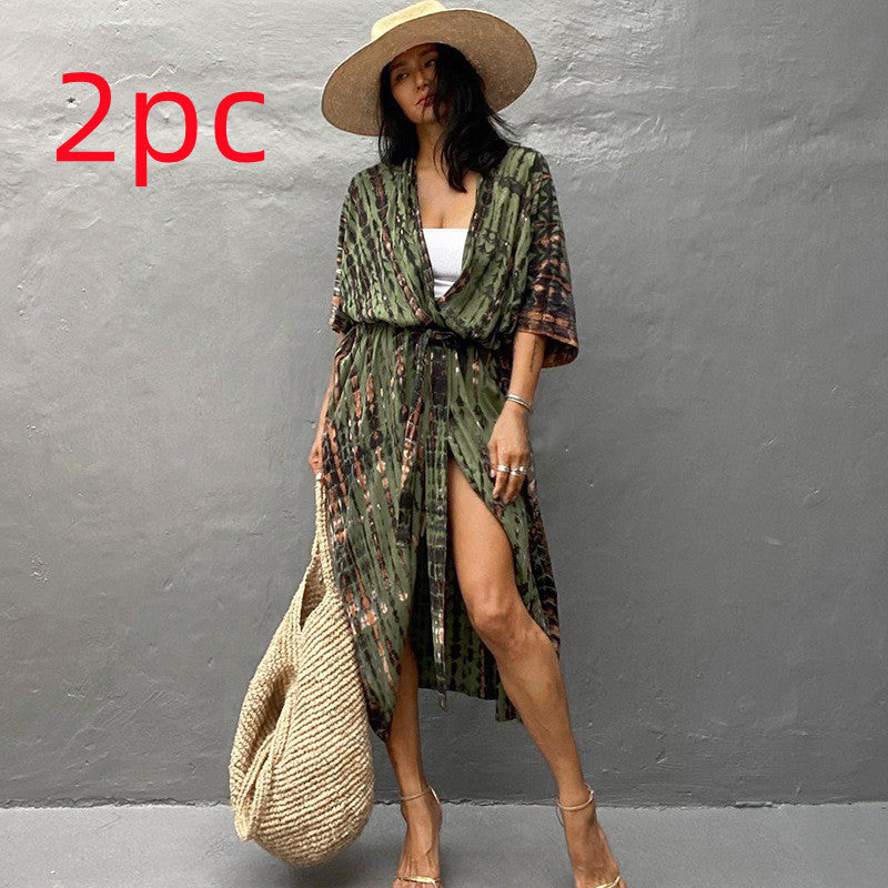 Elegant Sun Protection Beach Dress Cover-Up