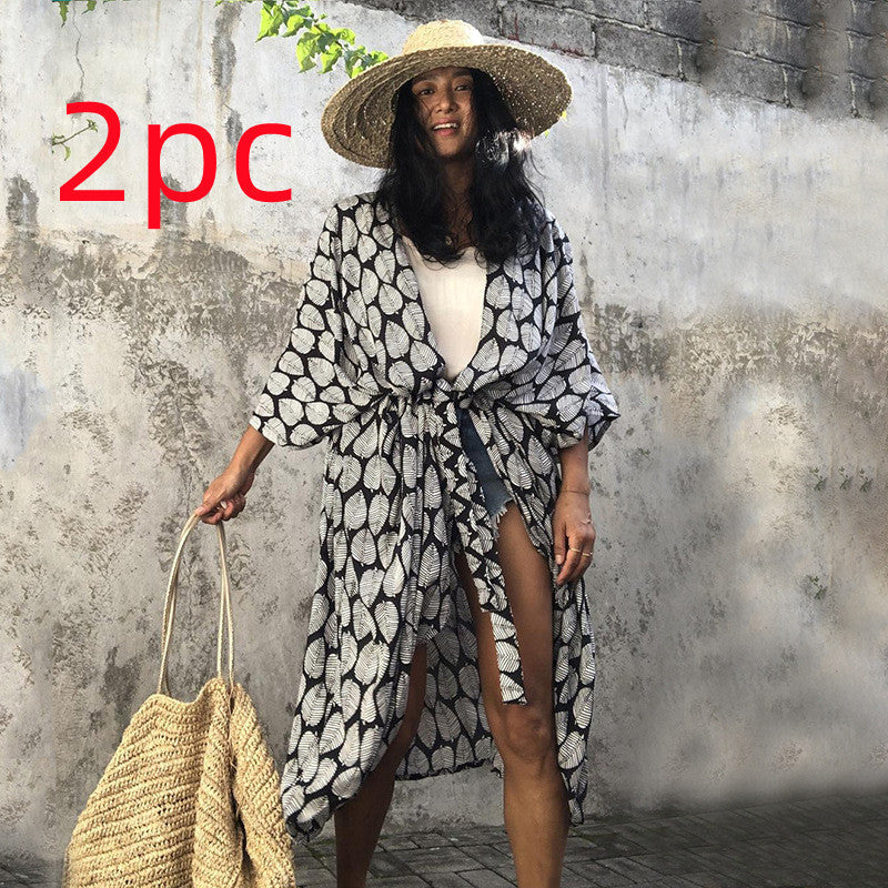 Elegant Sun Protection Beach Dress Cover-Up