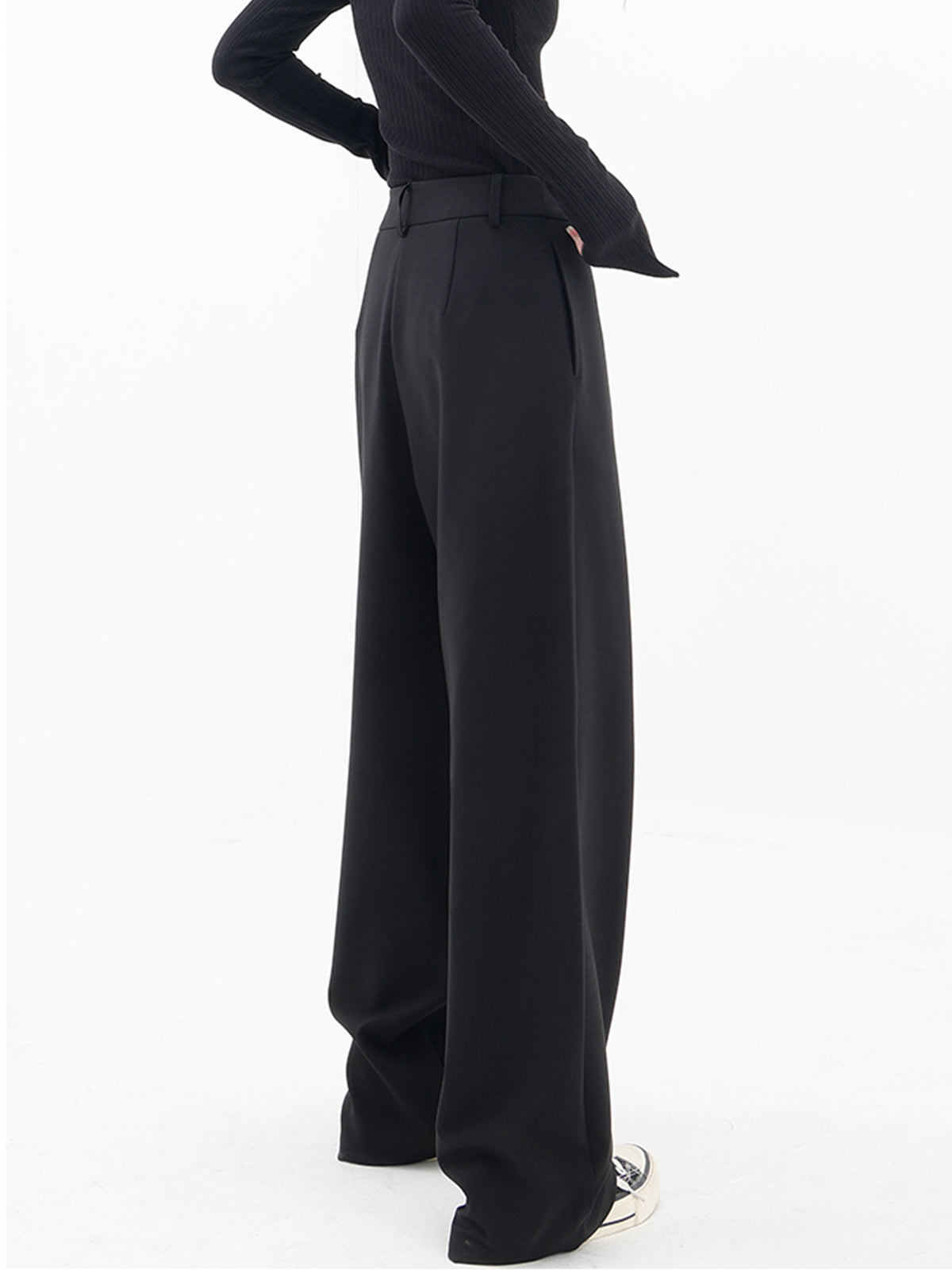 Asymmetrical Baggy Casual Pants for Leisure
