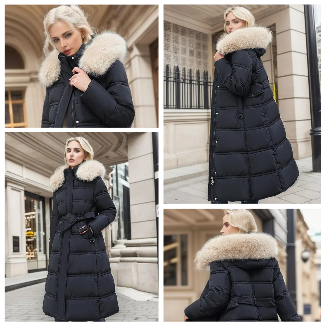 Luxurious Women's Winter Coat with Faux Fur