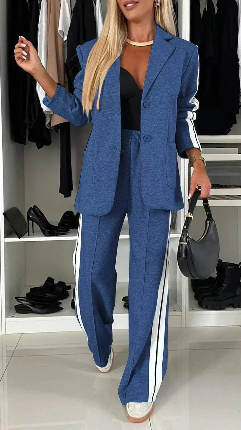 Stylish Women's Blazer and Jogger Set