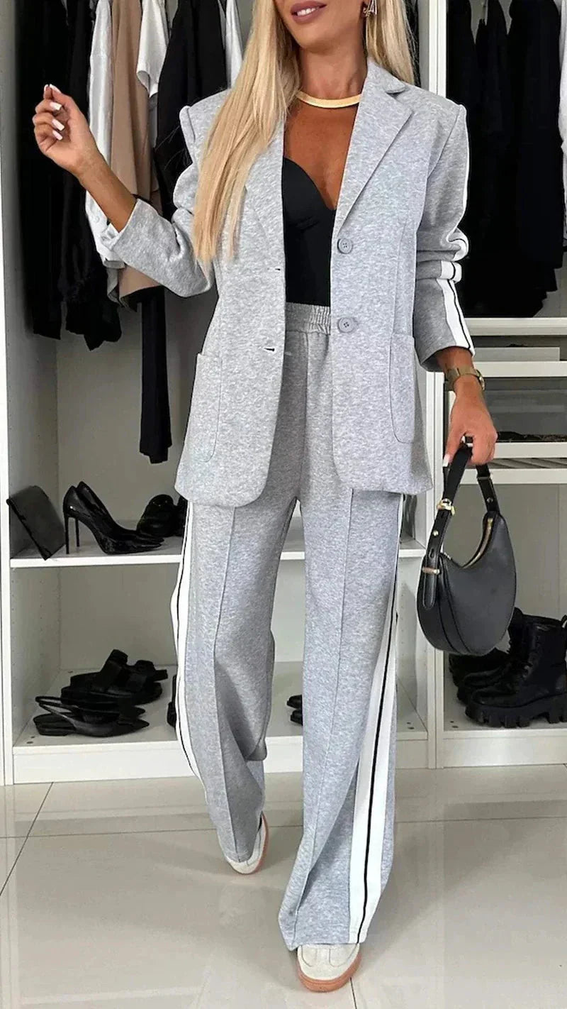 Stylish Women's Blazer and Jogger Set