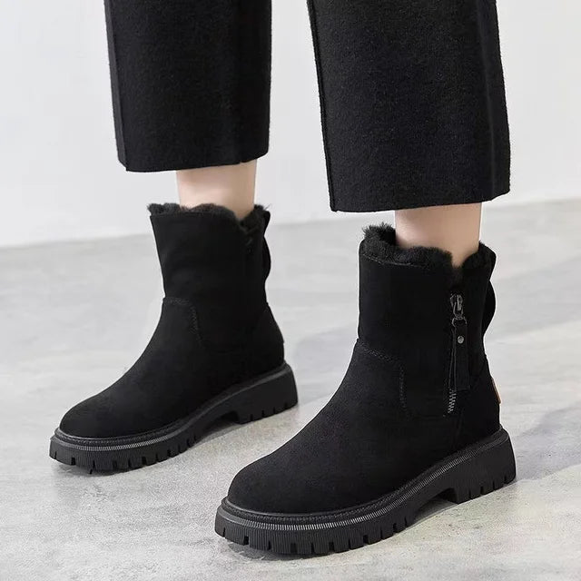 Stylish Mid-Calf Snow Boots for Women