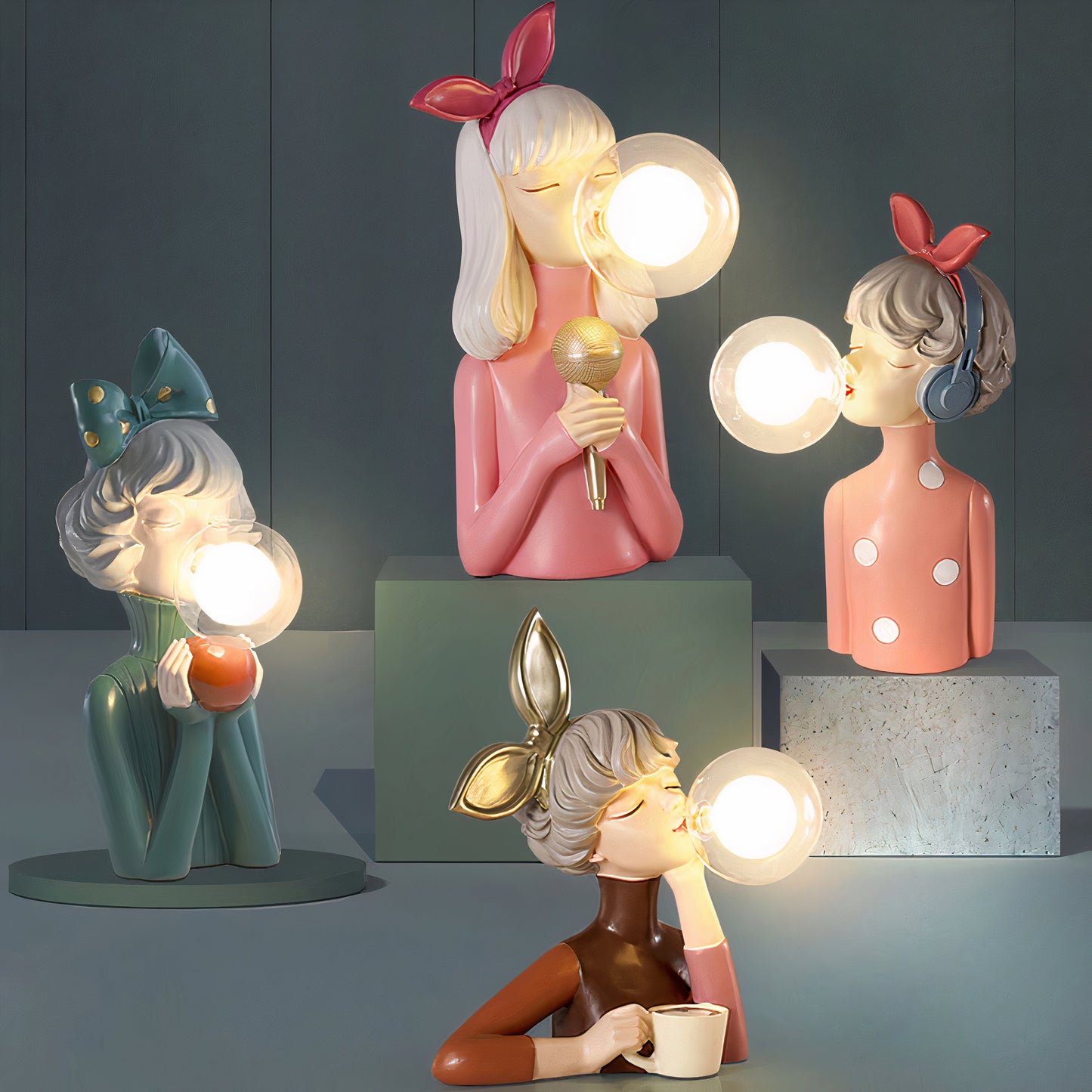 LUMINAIRE – Handcrafted Artistic Table Lamp