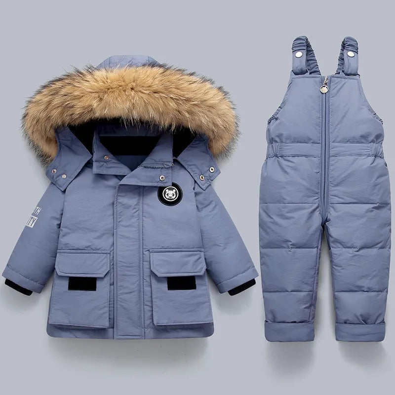 Adventurous Kids' Coat and Overall Set