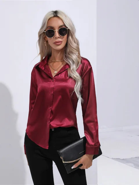 Chic Satin Blouse for Every Occasion