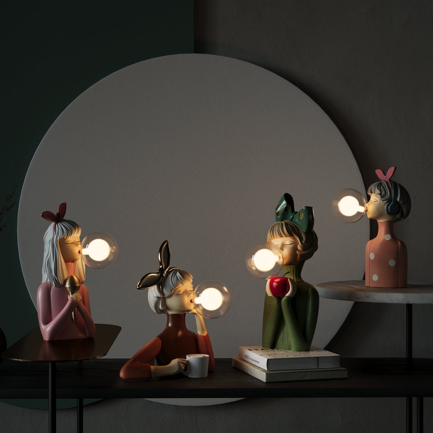 LUMINAIRE – Handcrafted Artistic Table Lamp